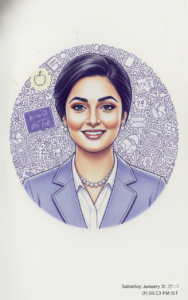 girls photo prompt for gemini teacher formal digital art


