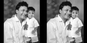 Black and white photo enhanced using professional photo enhancer prompt in Google Gemini