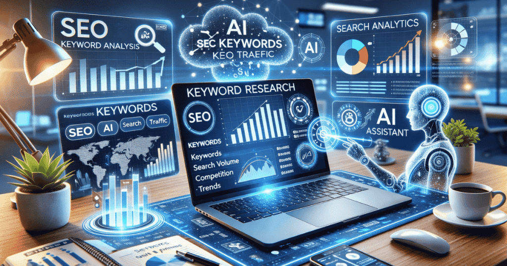 AI prompts for keyword research analyzing SEO keywords with artificial intelligence