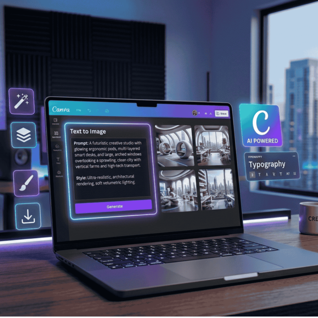 example result generated using canva ai image generator text prompt