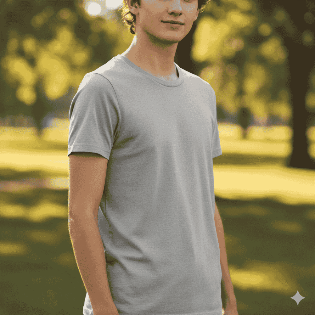 realistic t shirt mockup created with AI for product marketing