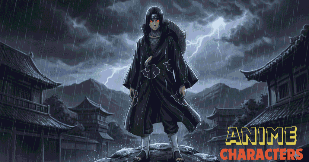 Midjourney prompts for anime characters featuring Itachi Uchiha style AI generated anime art