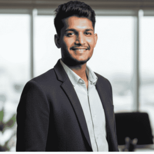 minimalist professional LinkedIn headshot with white background