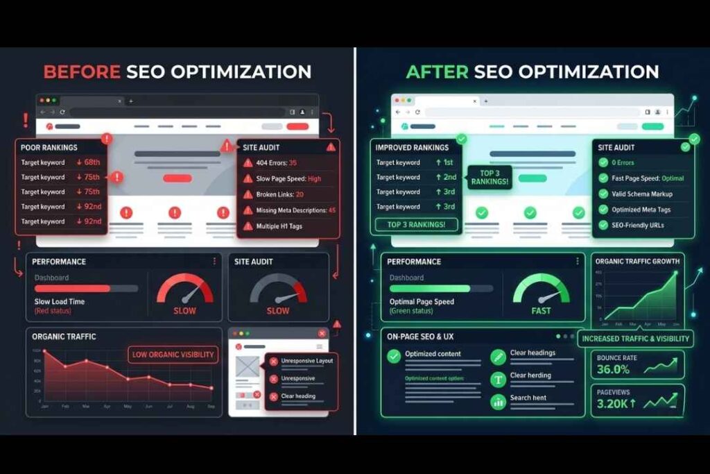 AI prompts for website SEO audit workflow process