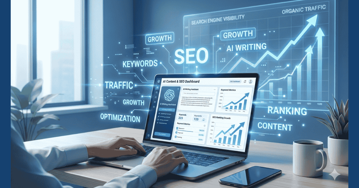 SEO content writing prompts using AI to generate optimized blog articles