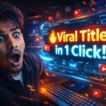 Viral YouTube title generator thumbnail showing ai generating clickable titles