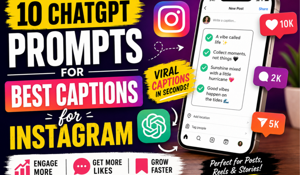 Content creator struggling to write the best captions for Instagram